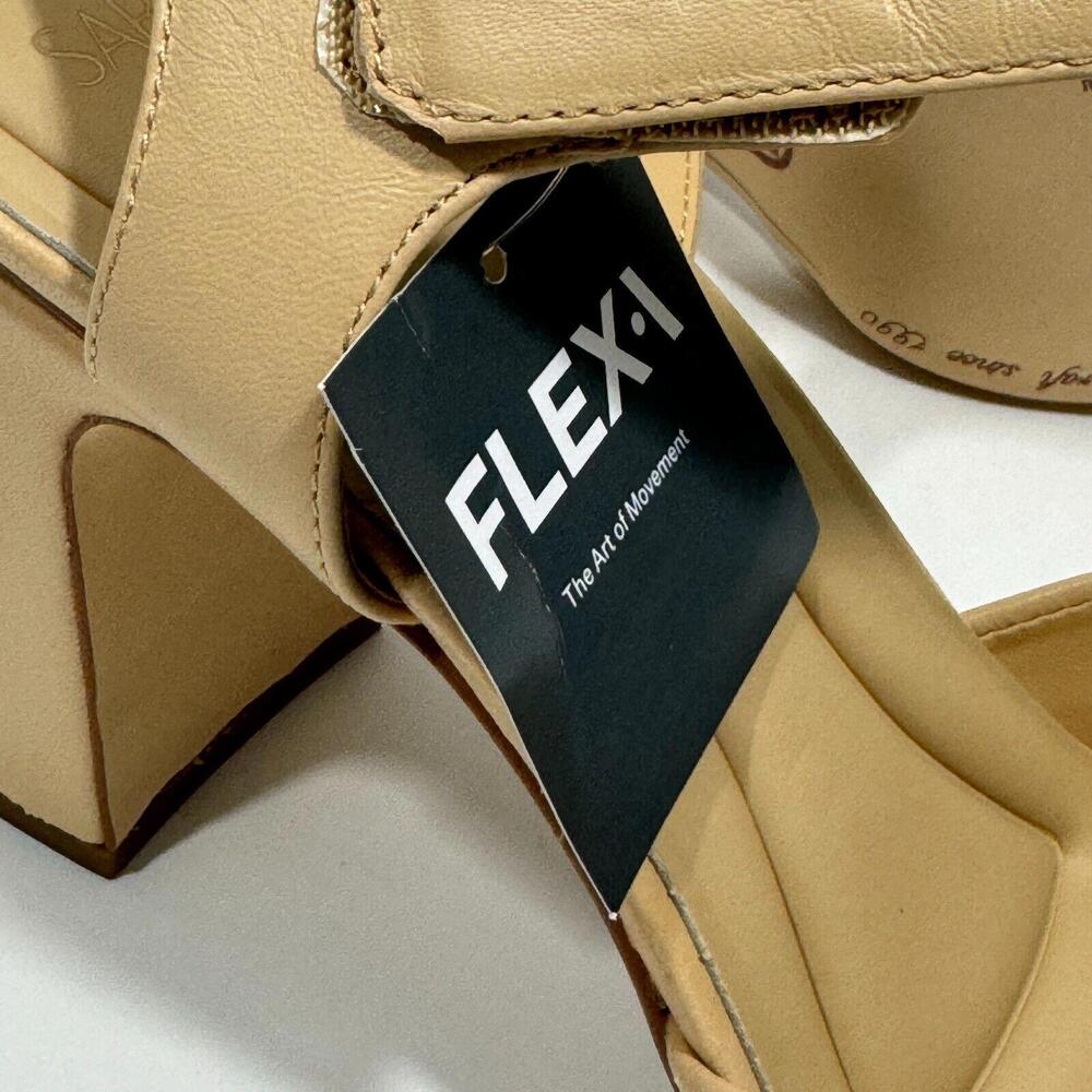 SARTO by Franco Sarto Women’s Size 11 Beige Flex Natalie Leather Sandal Heels - Picture 10 of 12